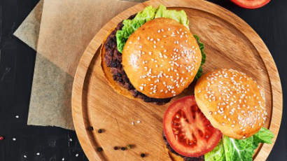 Plate of deluxe burgers